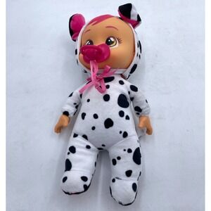 Cry Babies Tiny Cuddles Dalmatian Puppy Plush Baby Doll *Dotty* Dog 10"